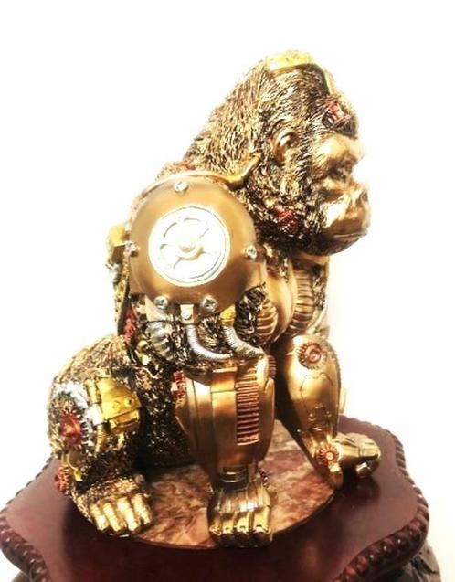 Aap Beeld Gorilla  Steampunk H 30😎💑🎁🤗👌, Antiek en Kunst, Kunst | Beelden en Houtsnijwerken, Ophalen of Verzenden