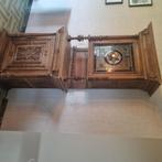 Oude kast met mooie details, Maison & Meubles, Armoires | Buffets, 100 à 150 cm, Chêne, 200 cm ou plus, Mechelen stijl