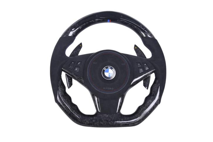 BMW 5- & 6-serie E60 E61 E63 E64 forged carbon & Alcantara, Auto-onderdelen, Besturing, BMW, Nieuw, Verzenden