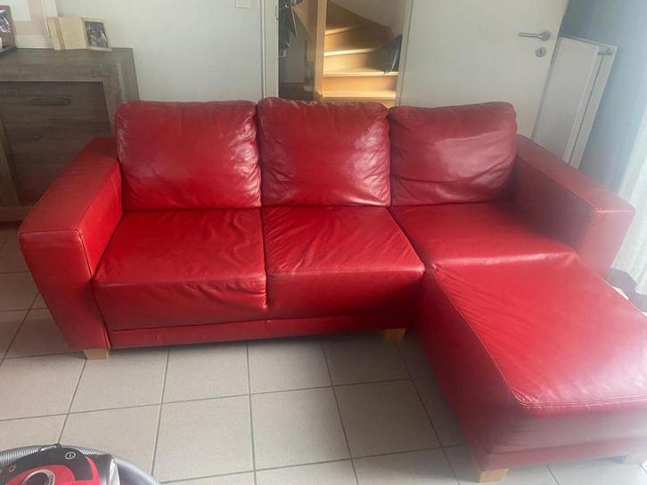 Ledere zetel, Huis en Inrichting, Zetels | Zetels, Zo goed als nieuw, Ophalen