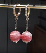 Boucles d'oreilles en rhodochrosite naturelle, Enlèvement ou Envoi, Neuf