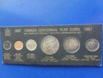 1967 Canada jaarset 6 munten met veel zilver