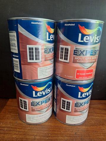 4 pots 1l de peinture LEVIS neuf beschikbaar voor biedingen