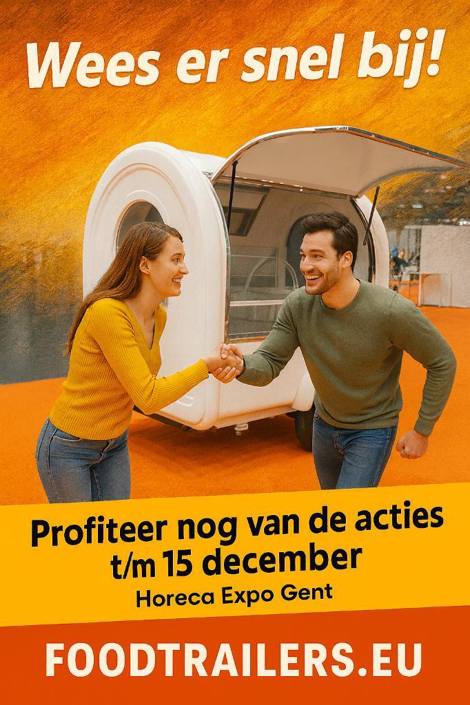 foodtrailer 3800, dubbelas uit voorraad leverbaar, Articles professionnels, Horeca | Food, Enlèvement ou Envoi