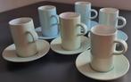 set 6 espresso kopjes en schoteltjes van 10cl, Comme neuf, Céramique, Enlèvement, Autres types