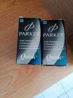 Parker lange inktpatronen vulpen (blauw), Ophalen of Verzenden, Zo goed als nieuw