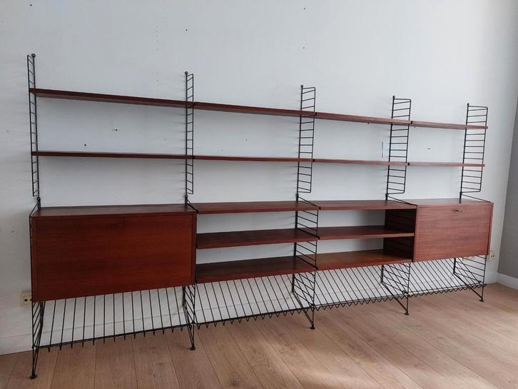 Vintage 60s String grote wandplank, Huis en Inrichting, Woonaccessoires | Wandplanken en Boekenplanken, Gebruikt, Ophalen