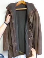 Lederen herenjas, Ophalen, Gedragen, Maat 52/54 (L), Bruin