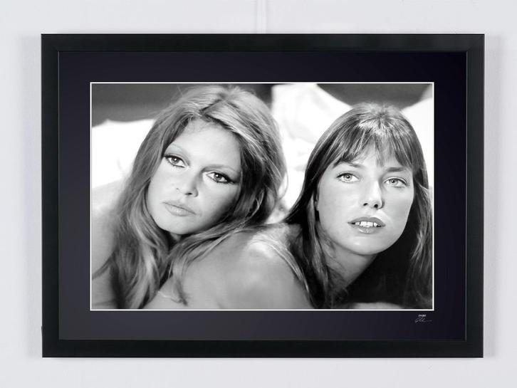 Vintage Glamour–Bardot & Birkin Fine Art–Gelimiteerd 1/30, Antiek en Kunst, Kunst | Designobjecten, Ophalen of Verzenden