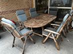 Bristol teak tuintafel, Tuin en Terras, Ophalen, Gebruikt, Eettafel, 6 zitplaatsen
