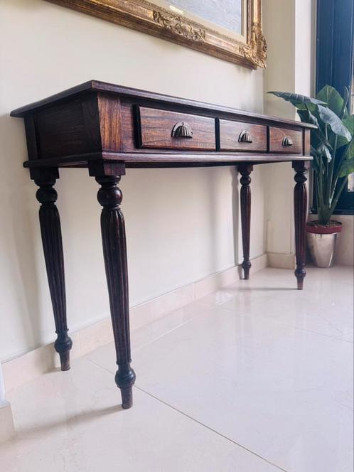 Anteike bijzettafel, Huis en Inrichting, Tafels | Sidetables, Zo goed als nieuw, Ophalen of Verzenden