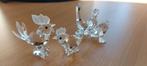 5 swarovski beeldjes 3 ganzen, kip en haan, Verzamelen, Ophalen of Verzenden, Zo goed als nieuw, Figuurtje