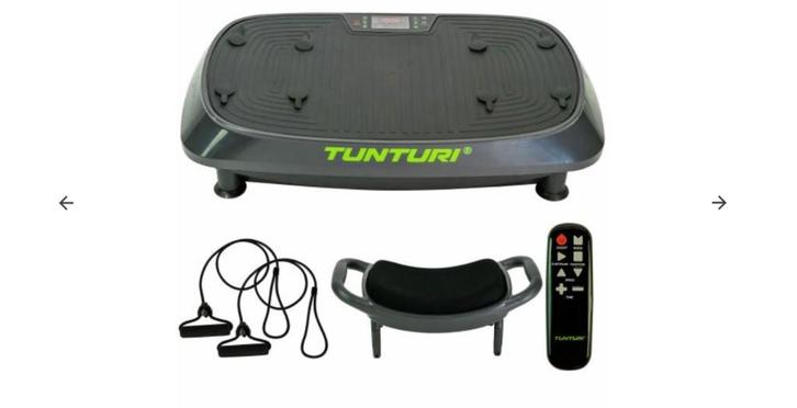 Tunturi Vibration Plate V20, Sport en Fitness, Fitnessapparatuur, Zo goed als nieuw, Trilplaat, Armen, Benen, Borst, Buik, Rug