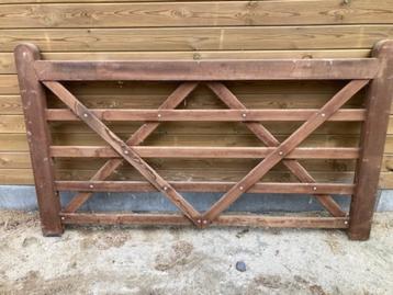 hardhouten poort, Neuf, 200 cm ou plus, Enlèvement ou Envoi, Portail battant