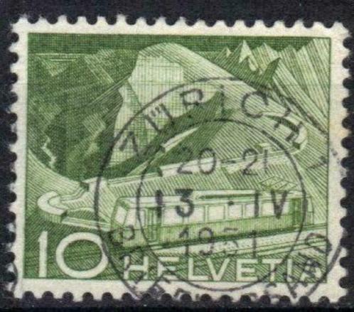 Zwitserland 1949 - Yvert 483 - Techniek en Gebouwen (ST), Timbres & Monnaies, Timbres | Europe | Suisse, Affranchi, Envoi