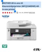 BROTHER All-in-one  (MFCJ5340DWE) All-in-one printer, Computers en Software, Printers, Ophalen, Zo goed als nieuw, All-in-one