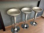 Tabouret de bar design métallique Campaign 3 pièces, 3 tabourets, Comme neuf, Synthétique, Enlèvement