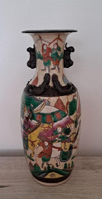 Oude Chinese vaas, Nanking porselein, eind 19e eeuw, Antiek en Kunst, Ophalen of Verzenden