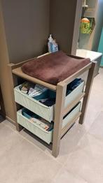 Luiertafel + verschoonkussen en manden, Kinderen en Baby's, Badjes en Verzorging, Ophalen, Gebruikt