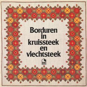 Boek - Borduren in Kruissteek en Vlechtsteek, Neuf, Broderie ou Couture, Enlèvement ou Envoi, Convient aux enfants