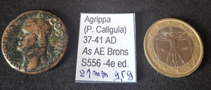 (Keizer 1.1 Augustus) Agrippa: Bronzen AE As - VF, Postzegels en Munten, Munten | Europa | Niet-Euromunten, Losse munt, Overige landen