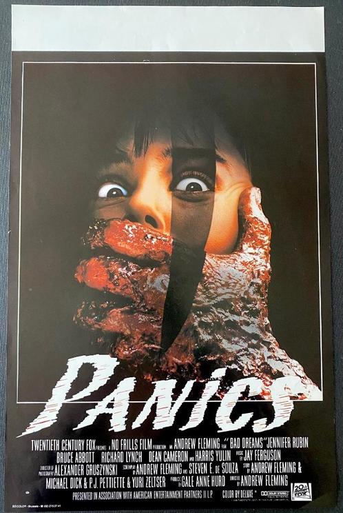 Filmaffiche PANICS Horror BAD DREAMS  1988 Andrew Fleming, Verzamelen, Film en Tv, Zo goed als nieuw, Film, Poster, Ophalen of Verzenden