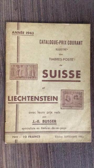 Catalogue actuel des timbres-postes suisses : 1943