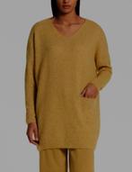 Lange losse trui in mohair in mosterdgeel Sarah Pacini, Sarah pacini, Ophalen of Verzenden, Nieuw, Overige kleuren