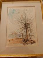 Aquarel van wilg in kust landschap, Enlèvement ou Envoi