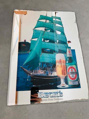 Vintage Spiegel Beck´s bier