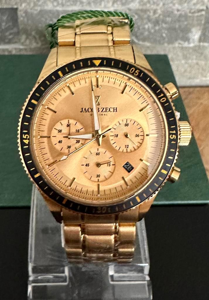 JACOB ZECH MILANO SPORT CHRONO TWV479€! 💯%ORIGINEEL, NIEUW, Handtassen en Accessoires, Sporthorloges, Nieuw, Ophalen of Verzenden