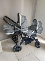 Tweeling buggy - Complete 3 in 1 Kinderwagen set, Ophalen, Zo goed als nieuw, Kinderwagen of Buggy