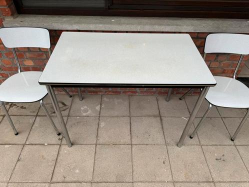 Tafel met 2 stoelen, Tuin en Terras, Tuintafels, Gebruikt, Ophalen