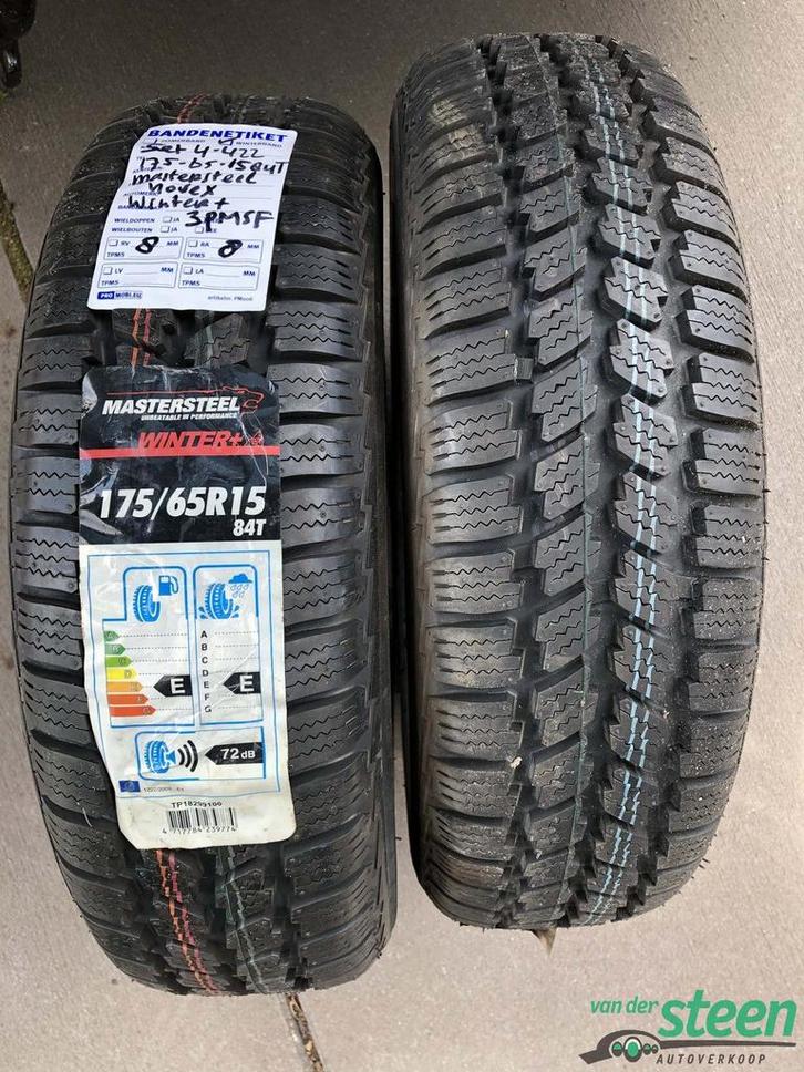 2 x 175-65-15 84T Nieuwe Mastersteel Novex Winter + Winterba, Auto-onderdelen, Banden en Velgen, Band(en), Winterbanden, 15 inch