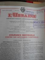4 Vieux Contrats d'assurances automobiles des années 60, Collections, Collections Autre, Collectionneur vieux documents, Utilisé