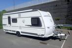 Caravan Fendt Bianco Selection 550 SKM bouwjaar 2018, Caravans en Kamperen, Caravans, Treinzit, Particulier, Dwars-stapelbed, Schokbreker