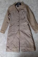 Jas Vintage beige fluwelen lange jas cars jeans maat s, Cars jeans, Ophalen of Verzenden, Maat 36 (S), Beige