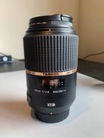 Tamron SP 90 mm F2.8 Macro Di VC Gebruikt Nikon, Ophalen, Zo goed als nieuw, Accessoires