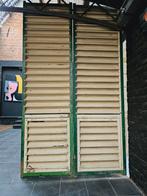 Franse Louvre luiken roomdivider restaurant winkel veranda., Minder dan 80 cm, 215 cm of meer, Binnendeur, Ophalen of Verzenden