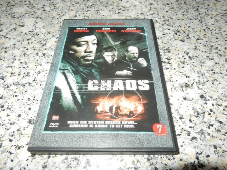 nr.1636 - Dvd: chaos - actie, Cd's en Dvd's, Dvd's | Actie, Actie, Vanaf 12 jaar, Ophalen of Verzenden