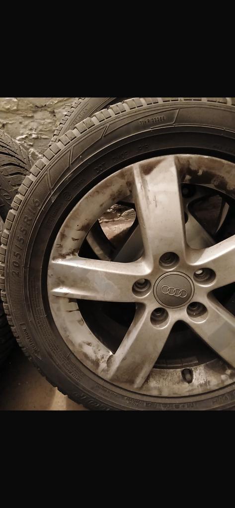 4 velgen+ Dunlop winterband, Auto-onderdelen, Banden en Velgen, Band(en), Winterbanden, Ophalen