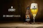 Reclamebord vintage Cornet oaked - mancave poolhouse nieuw, Ophalen of Verzenden, Nieuw, Reclamebord, Plaat of Schild