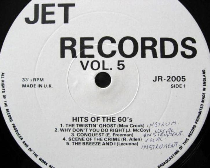 Jet Records Vol. 5 - Popcorn Lp, Cd's en Dvd's, Vinyl | R&B en Soul, Zo goed als nieuw, Soul of Nu Soul, 1960 tot 1980, 12 inch