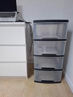 Espace de rangement avec 4 tiroirs, Maison & Meubles, Armoires | Commodes, 3 ou 4 tiroirs, 25 à 50 cm, Moins de 100 cm, Comme neuf