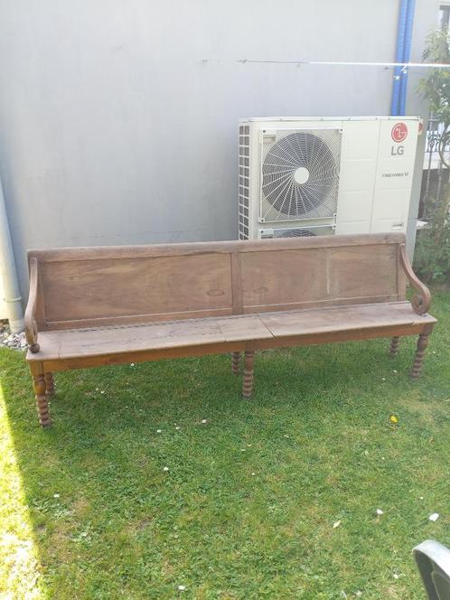 banc ancien, Antiek en Kunst, Antiek | Meubels | Stoelen en Sofa's, Verzenden
