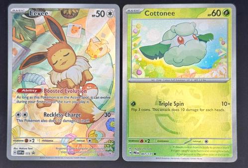 Pokémon - PRE - Eevee Promo & Masterball holo, Hobby en Vrije tijd, Verzamelkaartspellen | Pokémon, Zo goed als nieuw, Ophalen of Verzenden