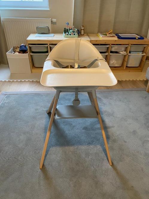 Chaise haute Stokke Clikk, Kinderen en Baby's, Kinderstoelen, Zo goed als nieuw, Hangstoel, Afneembaar eetblad, Gordel(s), Ophalen