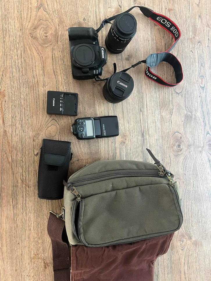 Canon EOS-80D, Audio, Tv en Foto, Fotocamera's Digitaal, Zo goed als nieuw, Canon, Ophalen of Verzenden
