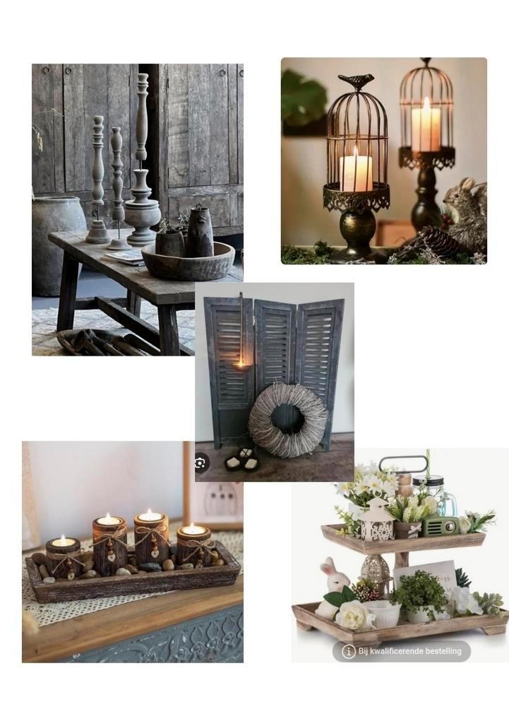 Landelijke decoratie allerlei gezocht!, Huis en Inrichting, Woonaccessoires | Kamerschermen, Zo goed als nieuw, Ophalen