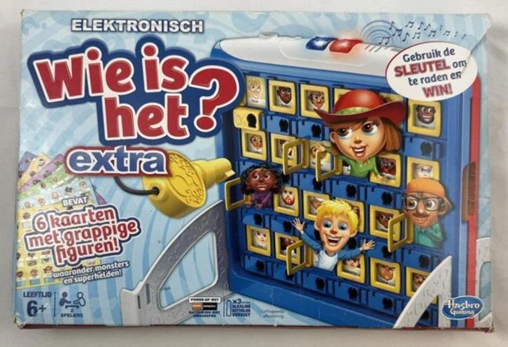 Hasbro elektronisch Wie is het extra bordspel compleet spel, Hobby en Vrije tijd, Gezelschapsspellen | Bordspellen, Zo goed als nieuw